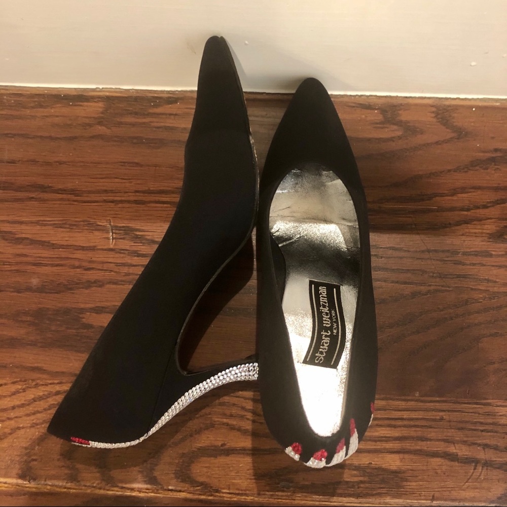 Stuart Weitzman black statement pumps - Picture 3 of 4